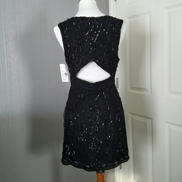 Free People Black Sequence Details Dress - Picture 3 of 6